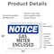 Signmission Gas Meter Enclosed, 24 in W x Rectangle, Vinyl Decal OS-2PACK-NS-D-1824-L-13006 - alternate 4